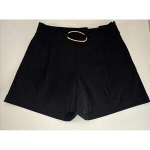 I.N.C International Concepts Women’s Regular High Rise Shorts Deep Black Size S